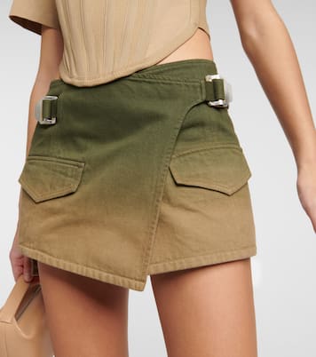 Wrap denim miniskirt | Dion Lee