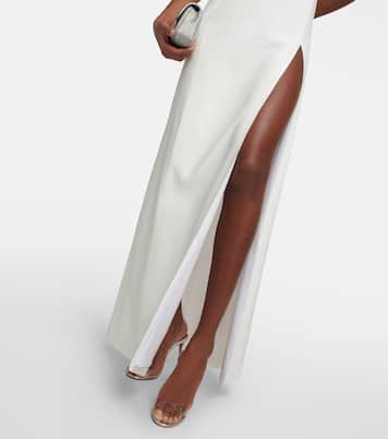 Abito lungo asimmetrico con tulle | Giambattista Valli