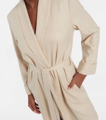 Bovisa cashmere-blend flannel robe | Loro Piana