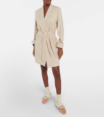 Bovisa cashmere-blend flannel robe | Loro Piana