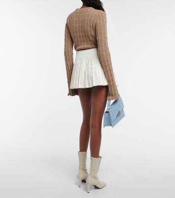 Minifalda de algodón plisada | Ami Paris