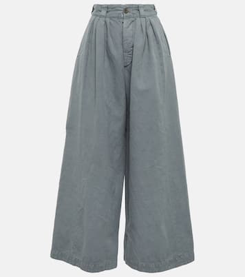 Pantaloni in canvas di cotone e lino | Maison Margiela