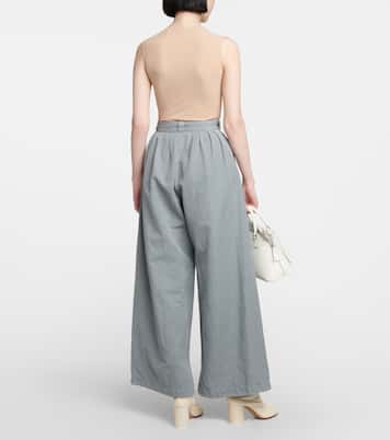 Pantaloni in canvas di cotone e lino | Maison Margiela