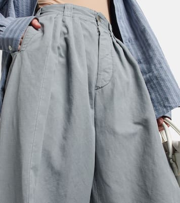 Pantaloni in canvas di cotone e lino | Maison Margiela