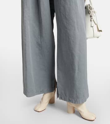 Pantaloni in canvas di cotone e lino | Maison Margiela