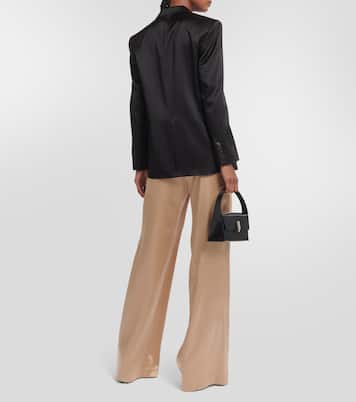 Boyfriend silk charmeuse blazer | Nili Lotan
