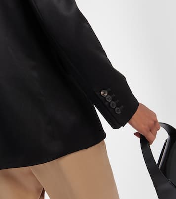 Boyfriend silk charmeuse blazer | Nili Lotan