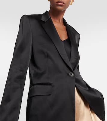 Boyfriend silk charmeuse blazer | Nili Lotan
