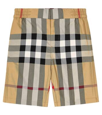 Shorts in cotone a quadri | Burberry Kids