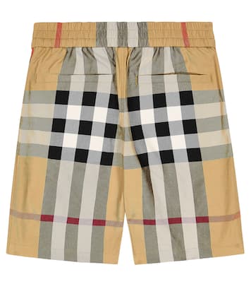 Shorts in cotone a quadri | Burberry Kids
