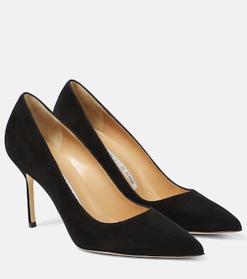 Escarpins BB 90 en daim | Manolo Blahnik