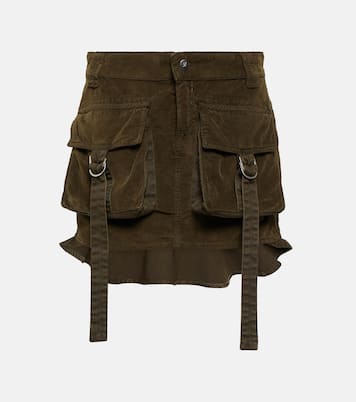 Minifalda cargo de terciopelo | Blumarine