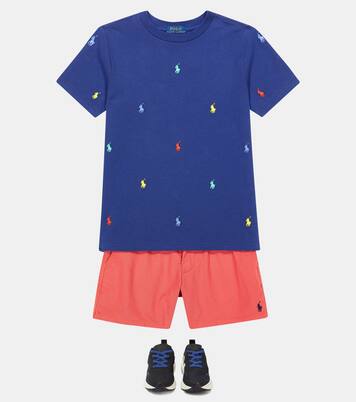 엠브로이더리 코튼 피케 티셔츠 | Polo Ralph Lauren Kids