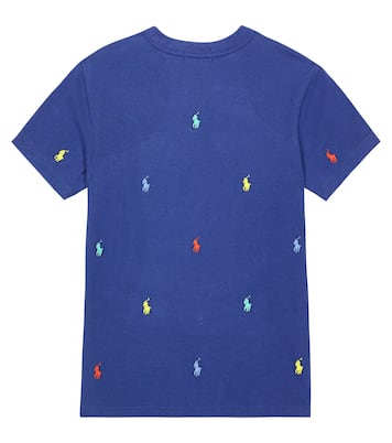 엠브로이더리 코튼 피케 티셔츠 | Polo Ralph Lauren Kids
