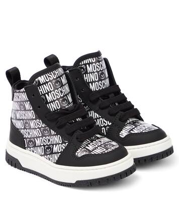 High-Top Sneakers aus Leder | Moschino Kids