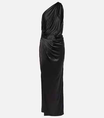 One-Shoulder-Maxikleid aus Seidensatin | The Sei