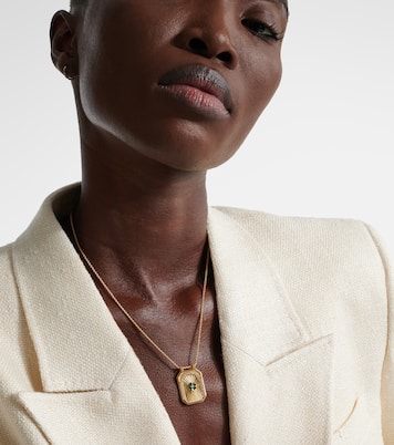 Collier Clover en or 18 ct, émail et diamants | Marie Lichtenberg
