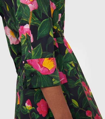 Vestido camisero de mezcla de algodón | Oscar de la Renta