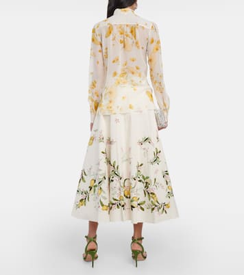 Bedruckte Bluse aus Seiden-Georgette | Giambattista Valli