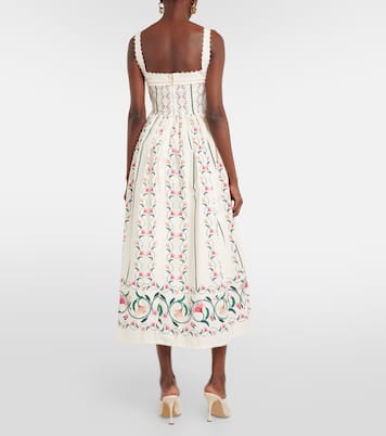 Barbara Rocio embroidered midi dress | Agua by Agua Bendita