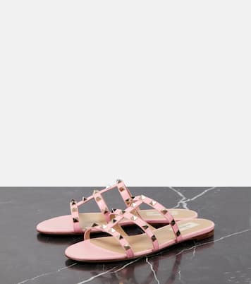Sandalen Rockstud aus Leder | Valentino Garavani