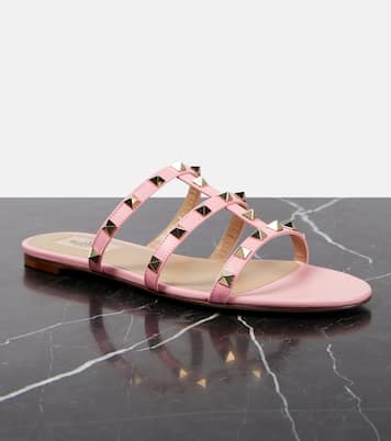 Sandalen Rockstud aus Leder | Valentino Garavani