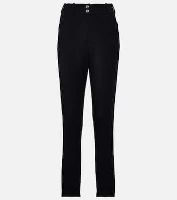 Pantaloni slim a vita alta in misto lana | Loro Piana