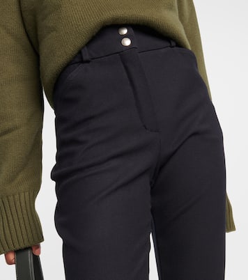 Pantaloni slim a vita alta in misto lana | Loro Piana