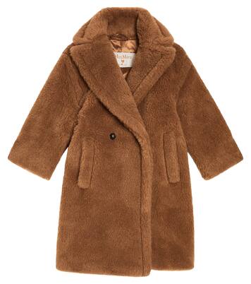 Cappotto Teddy Bear Icon in cammello e seta | Max Mara Kids