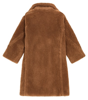 Cappotto Teddy Bear Icon in cammello e seta | Max Mara Kids