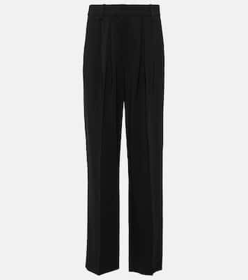 Pleated high-rise wide-leg pants | CO