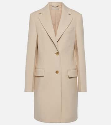 Abrigo de lana de botonadura simple | Stella McCartney
