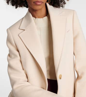 Abrigo de lana de botonadura simple | Stella McCartney