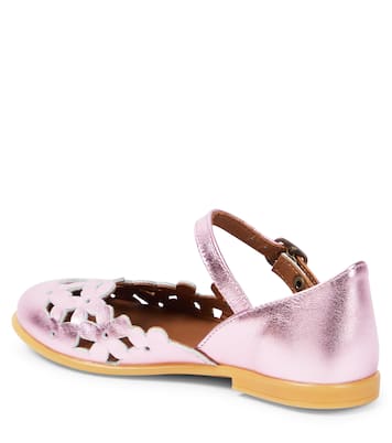 Floral metallic leather sandals | PèPè