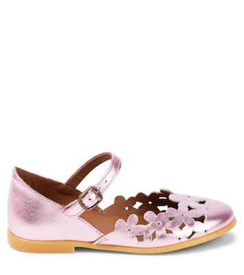 Floral metallic leather sandals | PèPè