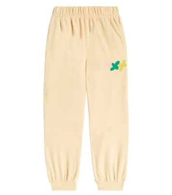 Bedruckte Jogginghose Flower aus Velours | Jellymallow