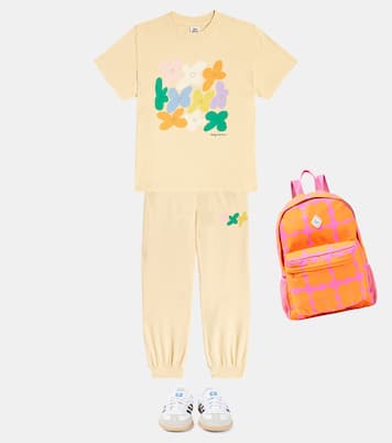 Bedruckte Jogginghose Flower aus Velours | Jellymallow