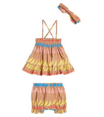 Bébé – Set robe, culotte bloomer et bandeau Fruit en coton | Jellymallow