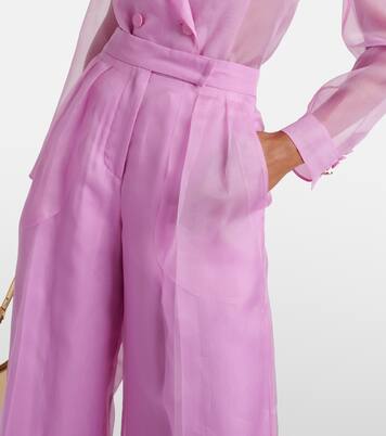 Calibri silk organza wide-leg pants | Max Mara
