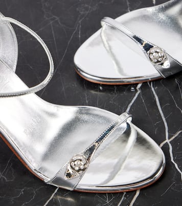 Verzierte Sandalen Atmospheria aus Metallic-Leder | Christian Louboutin