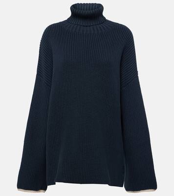 Jersey de cuello alto de algodón | Brunello Cucinelli