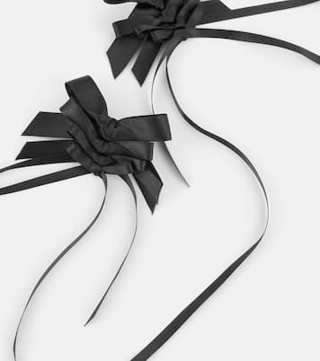 Boucles d’oreilles en satin | Simone Rocha