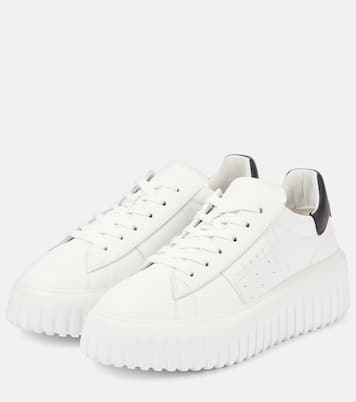 H-Stripes leather platform sneakers | Hogan