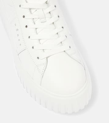 H-Stripes leather platform sneakers | Hogan