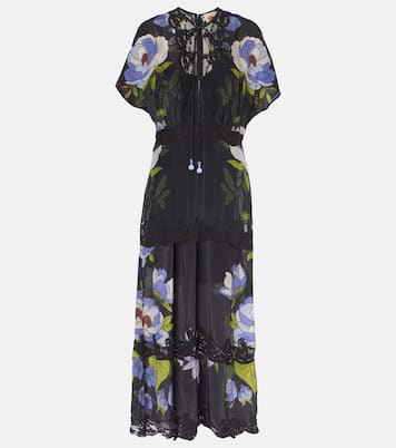 Bedrucktes Maxikleid Soft Garden | Farm Rio