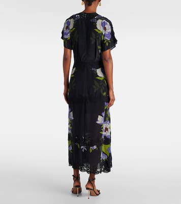 Bedrucktes Maxikleid Soft Garden | Farm Rio