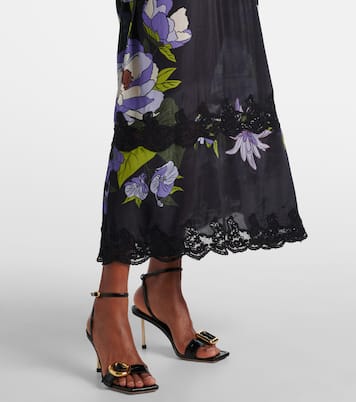 Bedrucktes Maxikleid Soft Garden | Farm Rio