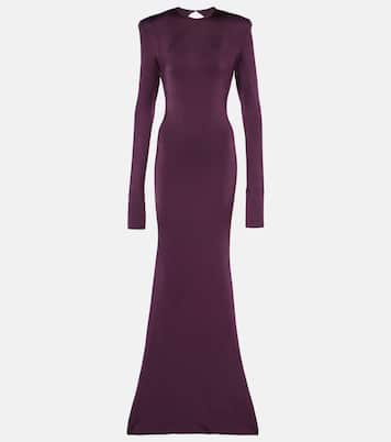Abito lungo in jersey con cut-out | Victoria Beckham