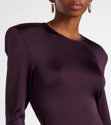 Abito lungo in jersey con cut-out | Victoria Beckham