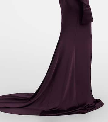 Abito lungo in jersey con cut-out | Victoria Beckham